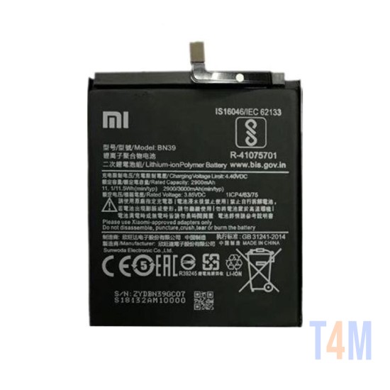 BATTERY XIAOMI BN39 MI PLAY - 3000MAH